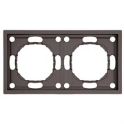 Рамка STEKKER, PFR00-5002-09 2-местная, серия Эмили, антрацит, soft touch 49937