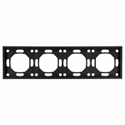 Рамка STEKKER, PFR00-5004-05 4-местная, серия Эмили, черный уголь, soft touch 49861
