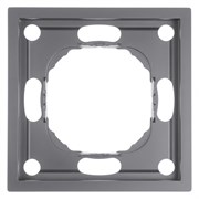 Рамка STEKKER, PFR00-5001-10 1-местная, серия Эмили, платиново-серый, soft touch 49962