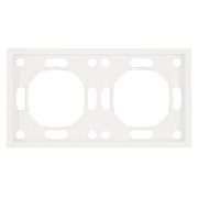 Рамка STEKKER, PFR00-5002-01 2-местная, серия Эмили, белый фарфор, soft touch 49885