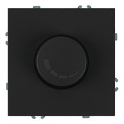 Выключатель диммирующий (механизм), STEKKER, 250В, 500W, серия Эмили, RSW10-5106-05, черный уголь, soft touch 49842