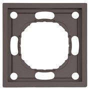 Рамка STEKKER, PFR00-5001-09 1-местная, серия Эмили, антрацит, soft touch 49936
