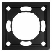 Рамка STEKKER, PFR00-5001-05 1-местная, серия Эмили, черный уголь, soft touch 49858