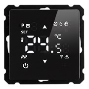 Терморегулятор Wi-Fi (механизм), STEKKER, 250В, 3500Вт, серия Катрин, GLS00-7119-05, черный 50375