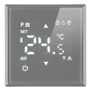 Терморегулятор Wi-Fi (механизм), STEKKER, 250В, 3500Вт, серия Эмили, RSW00-5119-10, платиново-серый, soft touch 50378