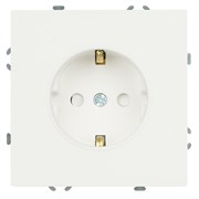 Розетка 1-местная с з/ш, с/з (механизм), СЗК, STEKKER, 250В, 16А, серия Эмили, RST16-5110-01ZK, белый фарор, soft touch 50235