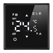 Терморегулятор Wi-Fi (механизм), STEKKER, 250В, 3500Вт, серия Эмили, RSW00-5119-05, черный уголь, soft touch 50377