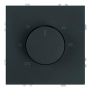 Терморегулятор механический (механизм), STEKKER, 230В, 3500Вт, серия Эмили, RSW00-5120-05, черный уголь, soft touch 50713