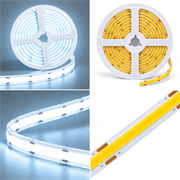 Лента светодиодная COB  320SMD(2110)/ 5Вт/м 24V 5000*8*1.8мм 6500K, IP20, LS539 FERON 53594