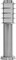 Светильник садово-парковый Feron DH027-450, Техно столб, 18W E27 230V, серебро - фото 129179