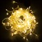 Светодиодная гирлянда Feron CL21 занавес 3*2м  + 3м желтый статичная, c питанием от сети 230V, белый шнур 41625 - фото 135694