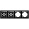 Рамка 4-местная горизонтальная STEKKER, PFR00-9004-03, серия Эрна, черный - фото 135810