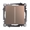 Выключатель 2-клавишный (механизм), STEKKER GLS10-7104-02, 250V, 10А, серия Катрин, шампань 39592 - фото 136122 Выключатель 2-клавишный (механизм), STEKKER GLS10-7104-02, 250V, 10А, серия Катрин, шампань 39592 - фото 136122