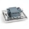 Переключатель 2-клавишный STEKKER  PSW10-9005-01, 250В, 10А, серия Эрна, белый 39919 - фото 138643