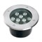 Светодиодный светильник тротуарный (грунтовый) Feron SP2803,10W, AC 12V, низковольтный, 4000К, металлик, D160*H90mm, вн.диаметр: 110mm, IP67 - фото 139791