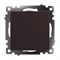 Выключатель 1-клавишный (механизм), STEKKER GLS10-7103-04, 250V, 10А, серия Катрин, шоколад 49020 - фото 139971
