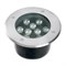 Светодиодный светильник тротуарный (грунтовый) Feron SP2803, 10W, AC12V, низковольтный, 3000К, металлик, 160*H90mm, вн.диаметр: 110mm, IP67 - фото 140613