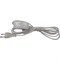 Сетевой шнур (с выключателем) прозрачный, 2м, DM107 - фото 142341