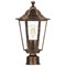 Светильник садово-парковый Feron 6203/PL6203 шестигранный на столб 100W E27 230V, черное золото - фото 142890