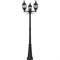 Светильник садово-парковый Feron 8115/PL8115 столб 3*100W E27 230V, черный 11214 - фото 144202