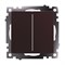 Переключатель 2-клавишный (механизм), STEKKER GLS10-7107-04, 250V, 10А, серия Катрин, шоколад 49170 - фото 145044 Переключатель 2-клавишный (механизм), STEKKER GLS10-7107-04, 250V, 10А, серия Катрин, шоколад 49170 - фото 145044