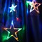 Светодиодная гирлянда Feron CL29 бахрома Звезды  3м  + 3м 230V мультиколор, статичная, c питанием от сети, прозрачный шнур 48615 - фото 146304