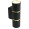 Светильник  настенный Feron ML1860 ZEN MR16 35W, 230V, 2*GU10, черный, золото IP20 48649 - фото 148929
