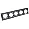 Рамка 5-местная горизонтальная STEKKER, PPFR00-9005-03, серия Эрна, черный 39622 - фото 149282 Рамка 5-местная горизонтальная STEKKER, PPFR00-9005-03, серия Эрна, черный 39622 - фото 149282