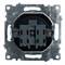 Розетка 1-местная б/з (механизм), STEKKER GLS10-7109-05, 250V, 10А с защитной шторкой, серия Катрин, черный 39609 - фото 149354 Розетка 1-местная б/з (механизм), STEKKER GLS10-7109-05, 250V, 10А с защитной шторкой, серия Катрин, черный 39609 - фото 149354