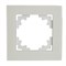 Рамка 1-местная, стекло, STEKKER, GFR00-7001-01М, серия Катрин, белый матовый - фото 152444