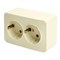 Розетка 2-местная с/з открытой установки, STEKKER, 250В, 16А, IP20, серия София, слоновая кость, MST16-12-04 49497 - фото 152920 Розетка 2-местная с/з открытой установки, STEKKER, 250В, 16А, IP20, серия София, слоновая кость, MST16-12-04 49497 - фото 152920
