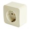 Розетка 1-местная с/з открытой установки, STEKKER, 250В, 16А, IP20, серия София, слоновая кость, MST16-11-04 49493 - фото 152926 Розетка 1-местная с/з открытой установки, STEKKER, 250В, 16А, IP20, серия София, слоновая кость, MST16-11-04 49493 - фото 152926