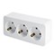 Розетка 3-местная с/з открытой установки, STEKKER, 250В, 16А, IP20, серия София, белый, MST16-13-01 49306 - фото 153435 Розетка 3-местная с/з открытой установки, STEKKER, 250В, 16А, IP20, серия София, белый, MST16-13-01 49306 - фото 153435