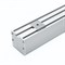 Профиль алюминиевый накладной "Линии света" с крепежами, серебро, CAB256 10367 - фото 155746