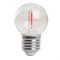 Лампа светодиодная Feron LB-383 Шарик прозрачный E27 2W 230V красный 48933 - фото 156708