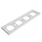 Рамка STEKKER, PFR00-5004-01 4-местная, серия Эмили, белый фарфор, soft touch 49887 - фото 158142