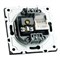 Розетка TV + компьютерная RJ-45 (механизм), STEKKER, RST00-5106-05, серия Эмили, черный уголь, soft touch 49846 - фото 158241 Розетка TV + компьютерная RJ-45 (механизм), STEKKER, RST00-5106-05, серия Эмили, черный уголь, soft touch 49846 - фото 158241