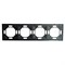 Рамка STEKKER, PFR00-5004-05 4-местная, серия Эмили, черный уголь, soft touch 49861 - фото 158822 Рамка STEKKER, PFR00-5004-05 4-местная, серия Эмили, черный уголь, soft touch 49861 - фото 158822