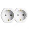 Разветвитель сетевой 2-местный с/з STEKKER ADP16-12-20, 250V,16A, ABS огнеустойчивый пластик, белый/серый 32870 - фото 164618