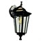 Светильник садово-парковый Feron 6102/PL6102 шестигранный на стену вниз 60W E27 230V, черный 11054 - фото 164737