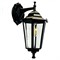Светильник садово-парковый Feron 6102/PL6102 шестигранный на стену вниз 60W E27 230V, черный 11054 - фото 164738
