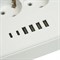 Удлинитель 3-местный c/з 3x1 мм2, 3 м, 250В, 10А, 4USB+2Type-C 2,4А, серия Home plus, белый STEKKER HM09-36-02 49979 - фото 164944