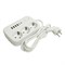 Удлинитель 3-местный c/з 3x1 мм2, 1,8 м, 250В, 10А, 4USB+2Type-C 2,4А, серия Home plus, белый STEKKER HM09-36-02 49972 - фото 164963