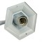 Светильник садово-парковый Feron 6102/PL6102 шестигранный на стену вниз 60W E27 230V, белый 11053 - фото 165986