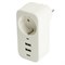 Сетевой фильтр 1-местный с/з STEKKER 250В, 16А,  2USB+1Type-C 2,4 A, серия Nova, HM81-11-1, белый 50142 - фото 171277