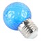 Лампа светодиодная Feron LB-385 Шарик синий прозрачный E27 1W 230V 52162 - фото 173165