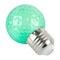 Лампа светодиодная Feron LB-385 Шарик зеленый прозрачный E27 1W 230V 52163 - фото 173179