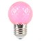 Лампа светодиодная Feron LB-385 Шарик розовый прозрачный E27 1W 230V 52177 - фото 173196