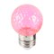 Лампа светодиодная Feron LB-385 Шарик розовый прозрачный E27 1W 230V 52177 - фото 173197