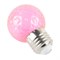 Лампа светодиодная Feron LB-385 Шарик розовый прозрачный E27 1W 230V 52177 - фото 173200